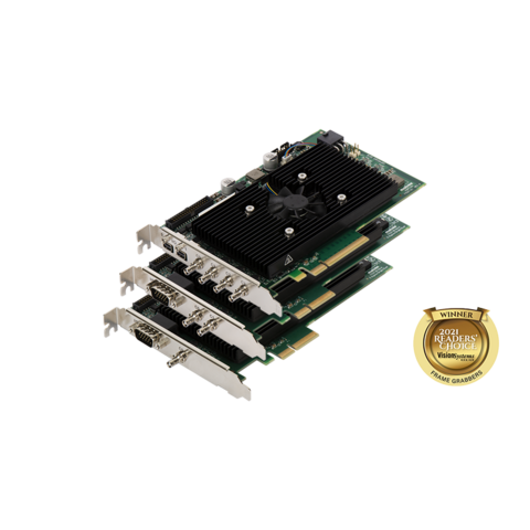 Matrox Imaging - Rapixo CXP Single- to quad-input CoaXPress 2.0 frame grabbers with optional data forwarding and FPGA-based image processing offload