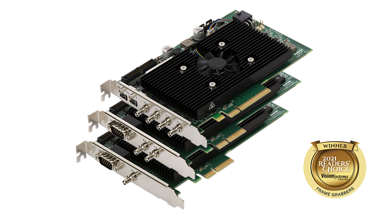 Matrox Imaging - Rapixo CXP Single- to quad-input CoaXPress 2.0 frame grabbers with optional data forwarding and FPGA-based image processing offload