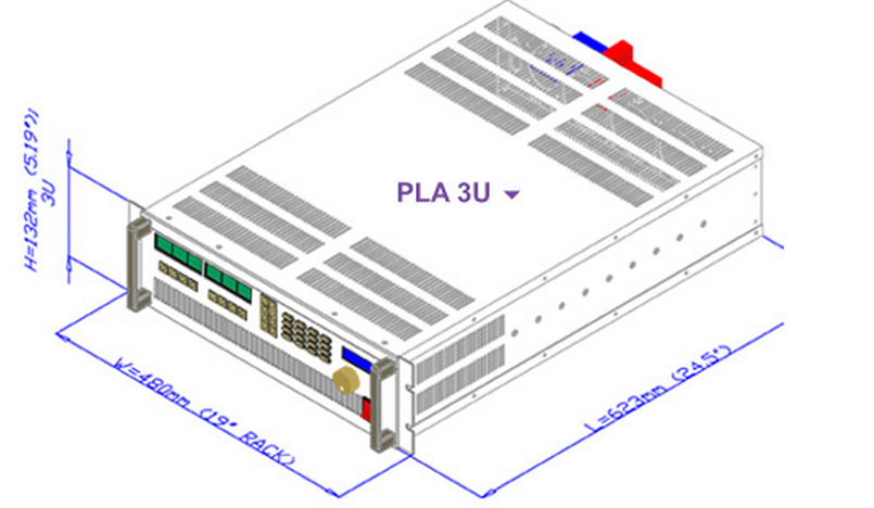 AMREL - PLA Series Air-Cooled Programmable DC Electronic Loads