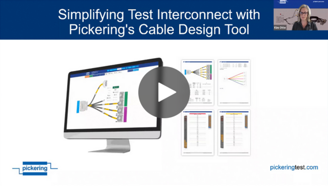 Simplifying Test Interconnect with Pickering's Cable Design Tool
