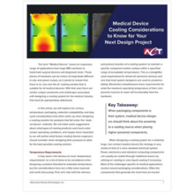 ACT: Medical Device Cooling Considerations for Your Next Design Project
